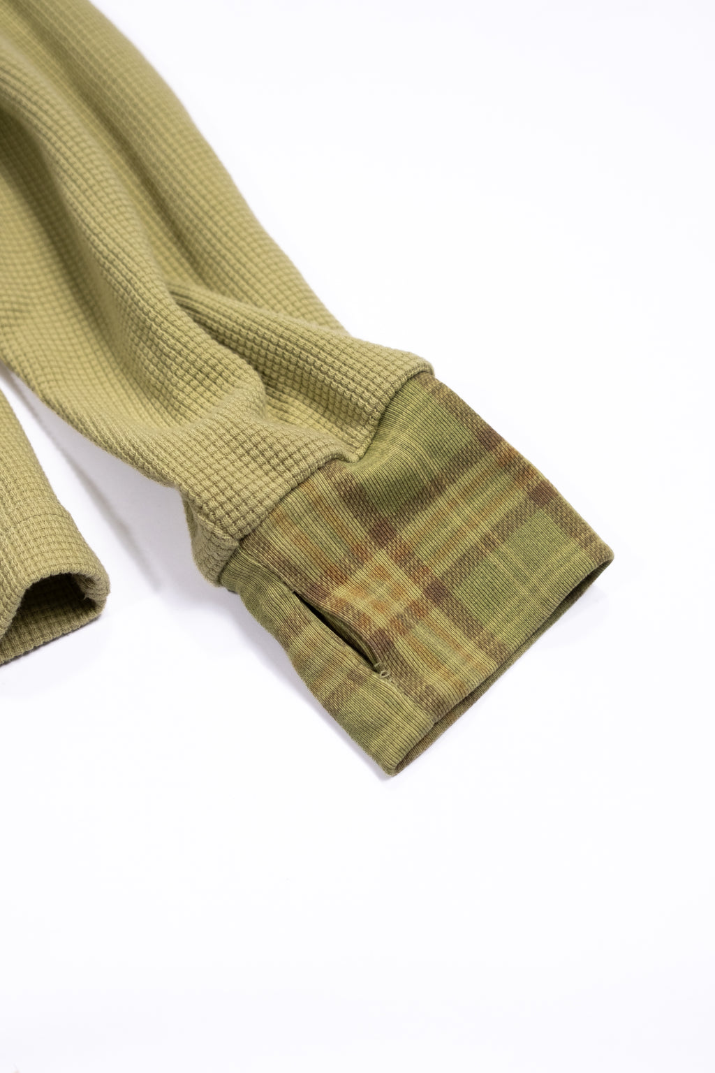 Henley Thermal (Green Plaid)