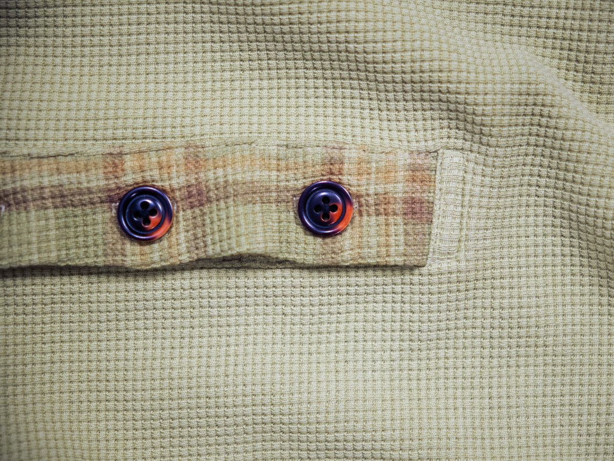 Henley Thermal (Green Plaid)