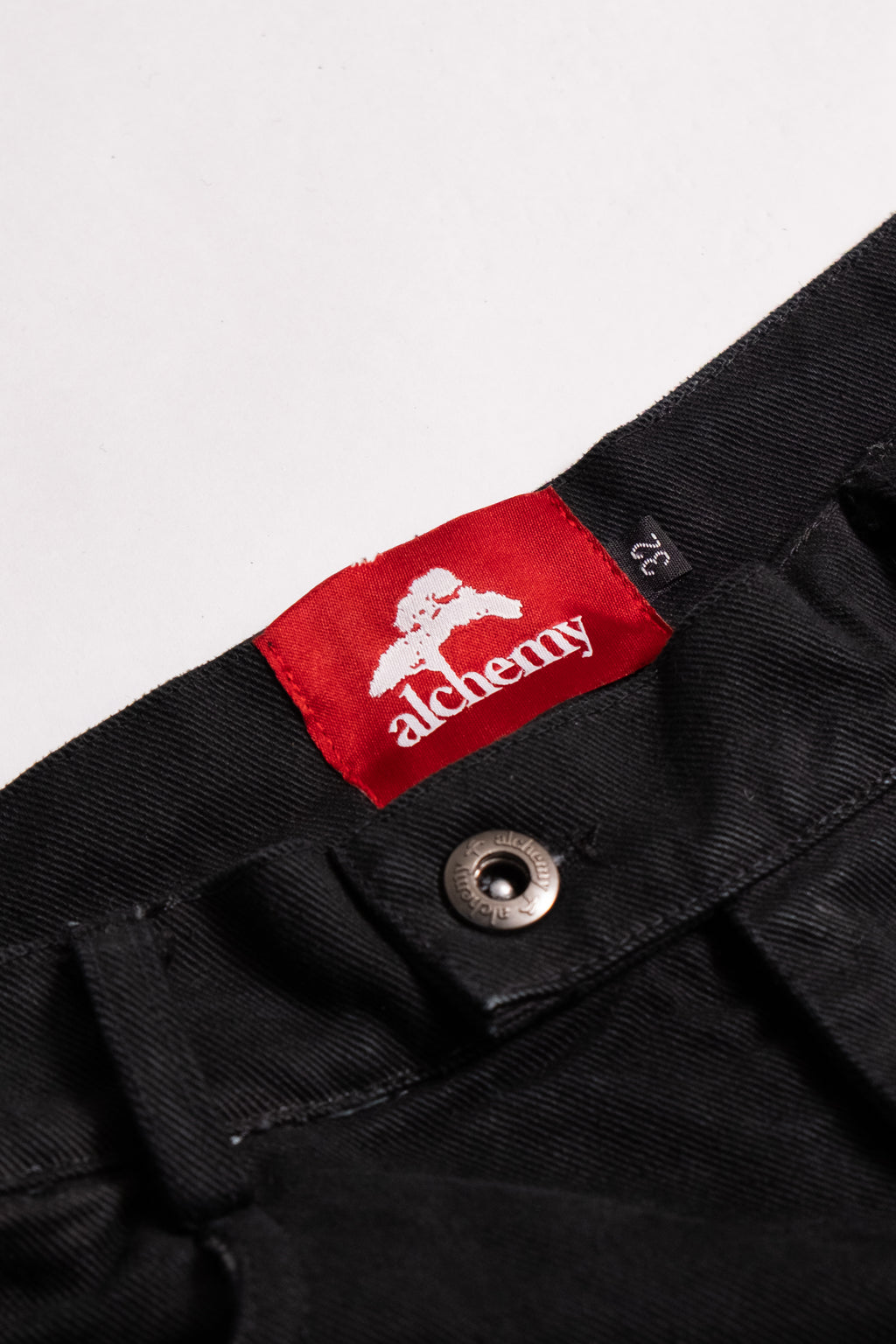 Heavy Baggy Denim (Black Plaid)