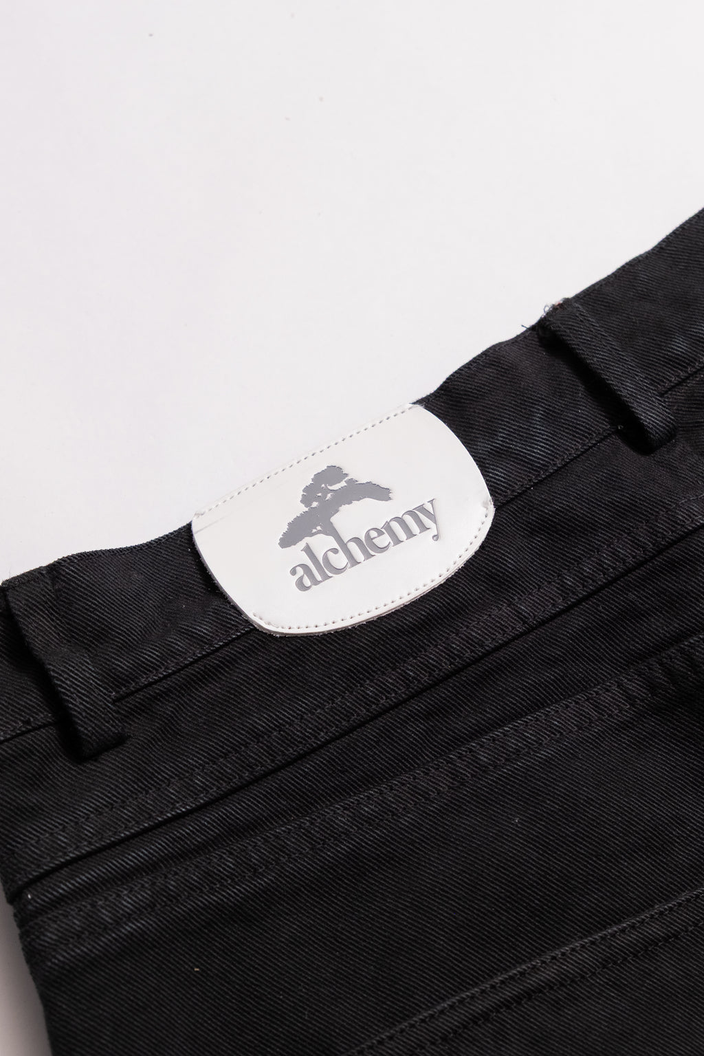 Heavy Baggy Denim (Black Plaid)